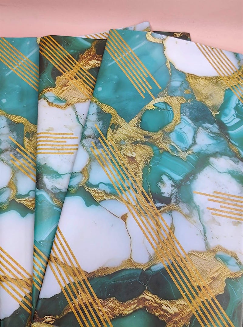 Tera13 TERA 13 Mermaid Theme Wrapping Sheet Rapping Paper Roll For Kids 5 pcs Return Gifts Rap For Kids School, Decorative Sheet For Kids Boys Rapping Paper For Craft Wrapping Paper For Girls (Multi) - Image 1