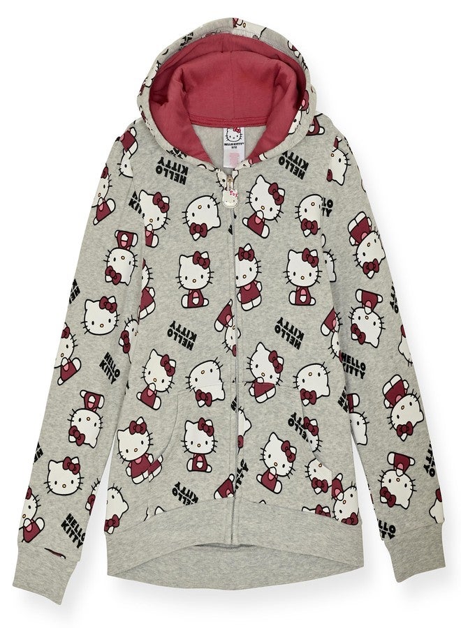 Hello Kitty, Girls Hooded Legging Set, Heather Grey, 4T - Image 2