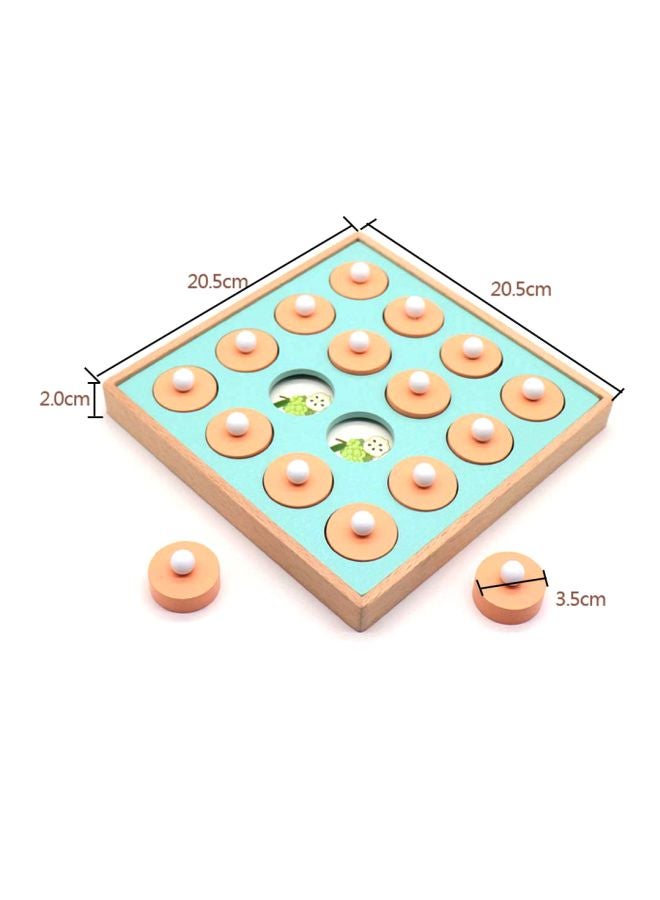 لعبة بازل المطابقة الخشبية لتقوية الذاكرة 20.5x8x20.5سم - Image 3