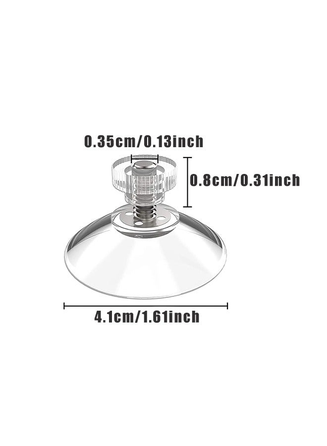 10PCS Sucker Cup Suction Hook Plastic Sucker Pad Holder Silicone Round Strong Transparent - Image 2