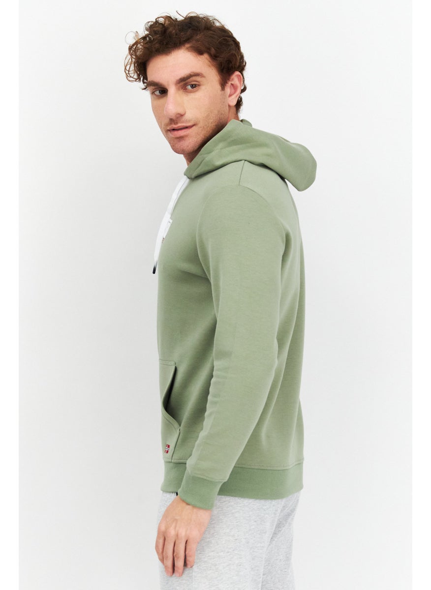 Nordland Men Sportswear Fit Long Sleeve Outdoor Hoodie, Olive  - Image 4