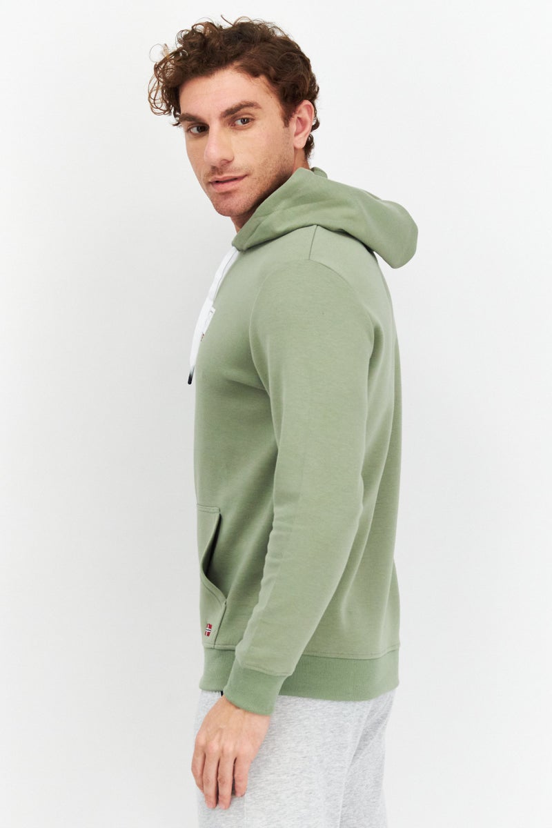 Nordland هودي رجالي رياضي مناسب بأكمام طويلة في الهواء الطلق، زيتوني - Image 4