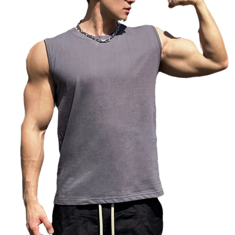 Men's Cotton Muscle Fit Vest, Quick-Dry - Image 5