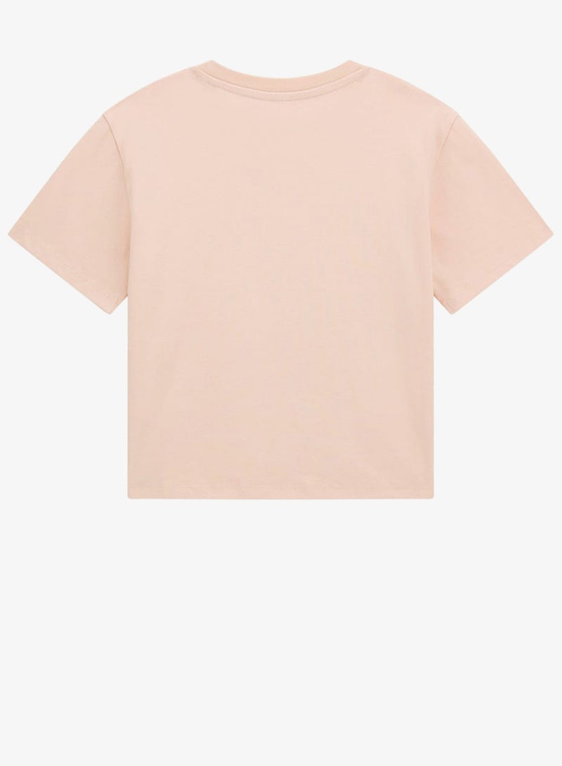 جس تيشيرت للأطفال بياقة دائرية وشعار مطبوع - Image 2