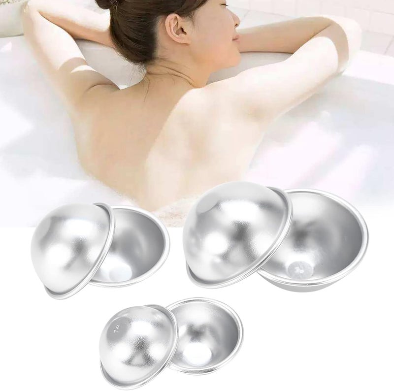 Dioche Bath Bomb Custom Handmade Aluminum Alloy Bath Bomb - Versatile DIY Cake Tools for Crafting Fun - Durable & Hygienic - Multiple Shape Set Options Available (Black and Dark Blue) (Type 1) - Image 4