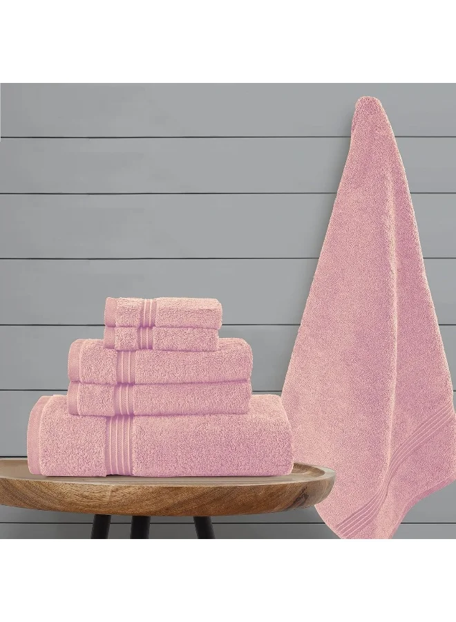 بليس كاسا طقم مناشف  قطع - قطن مشط   عالي الامتصاص للحمام والاستحمام