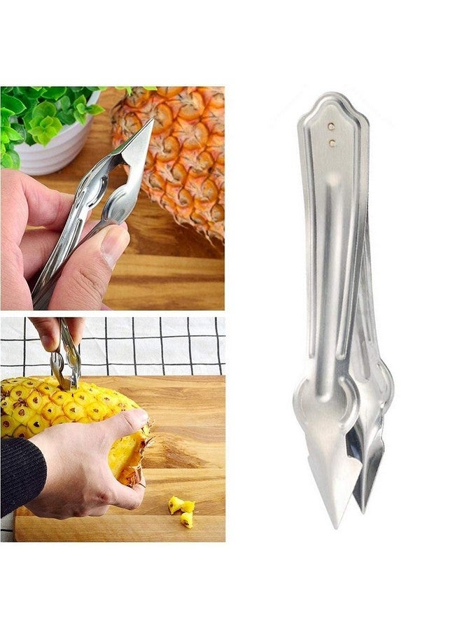 Arto Stainless Steel Pineapple Eye Remover Tool - Eye Peeler, Practical Seed Remover Clip Slicer Clip Fruit Kitchen Tool (1Pc) - Image 2