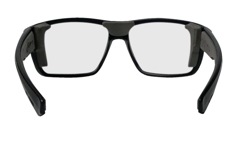 BOMBER Safety Glasses for Men, Matte Black frame with Clear Safety Lens, Non-Slip Gray Foam Lining, Guaranteed ANSI Z87+ Compliant - MA101 - Image 3