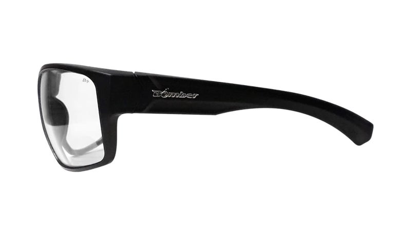 BOMBER Safety Glasses for Men, Matte Black frame with Clear Safety Lens, Non-Slip Gray Foam Lining, Guaranteed ANSI Z87+ Compliant - MA101 - Image 4