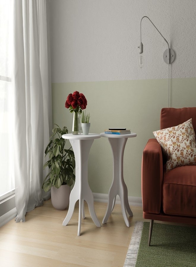 Pilati End Table Small White color51.5x30x30 cm  - Image 2