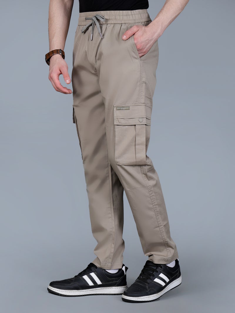 فورت كولينز بنطلون كارجو رجالي سادة مع رباط - Image 4