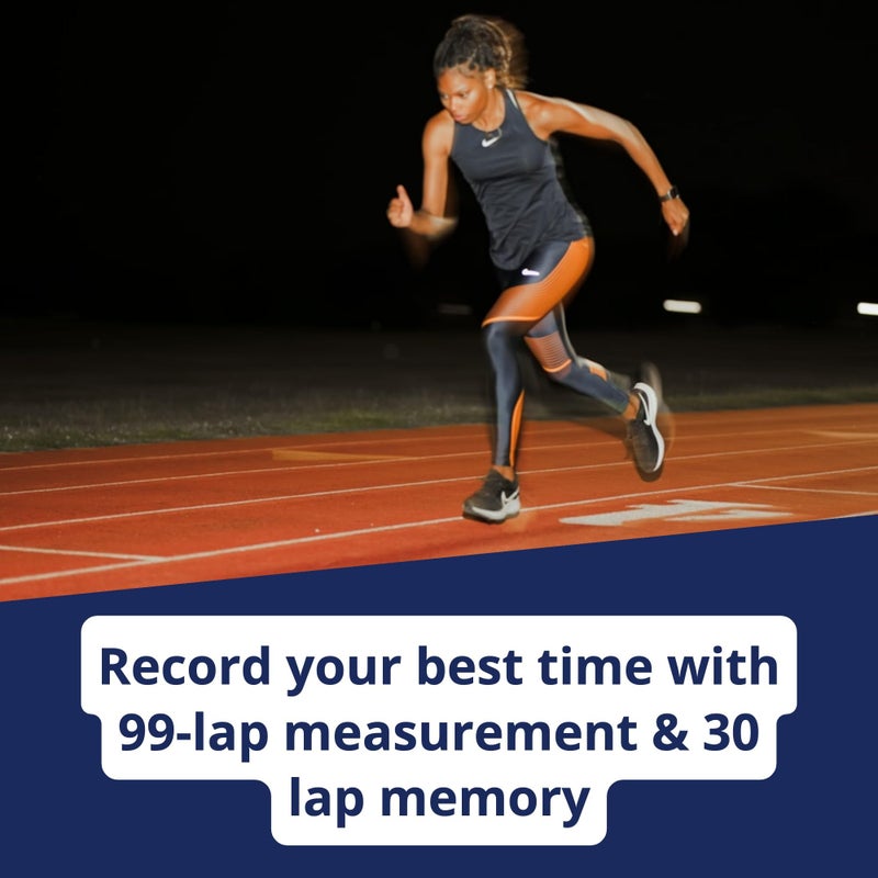 ULTRAK 360 Stopwatch â€“ Dual Split Memory Timer, Electro-Luminescent Display, Water-Resistant Sports Watch, Calendar and Alarm Timepiece, Coach's Training Tool - Image 5