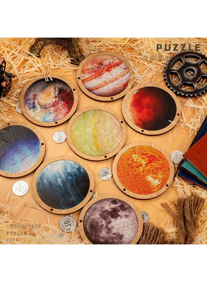 Planet Educational Toys PuzzleEBAY Support Small Wooden Puzzle Strength Factory-Color:Small Sun Color - Image 3