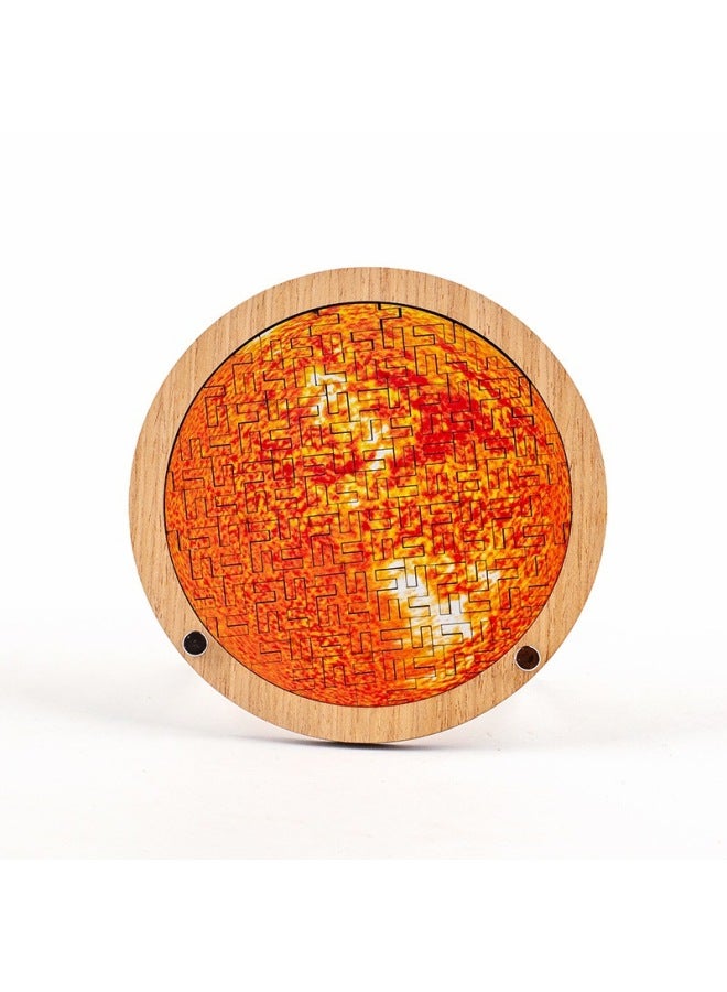 Planet Educational Toys PuzzleEBAY Support Small Wooden Puzzle Strength Factory-Color:Small Sun Color - Image 1