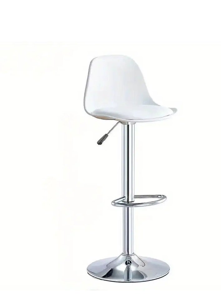NORAN bar stools kitchen bar stool leather barstools swivel lift counter chairs( WHITE)  - Image 1