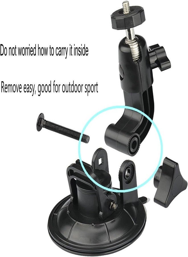 شوبيي حامل كاميرا الحركة من شوبي، مزود بكوب شفط، مناسب للزجاج الأمامي، مع محول ثلاثي القوائم ومسمار 1/4 بوصة، متوافق مع كاميرات الحركة Osmo Action 6/5Pro/4/3 وHero 13/12/11/10/9/8 - Image 4