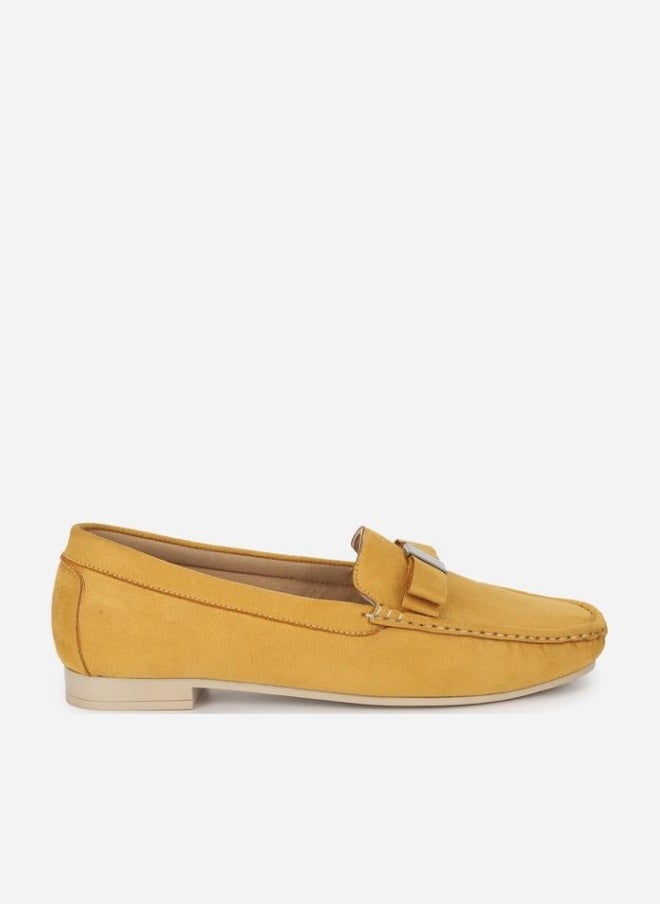 YOHO Yellow Bliss Slip On Semi Casual Loafers - Image 1