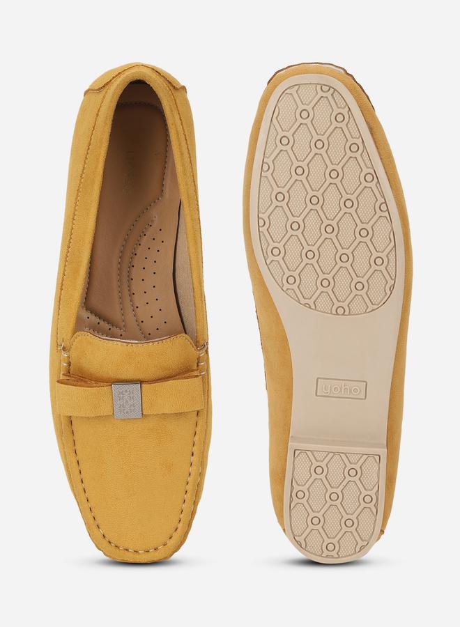 YOHO Yellow Bliss Slip On Semi Casual Loafers - Image 3
