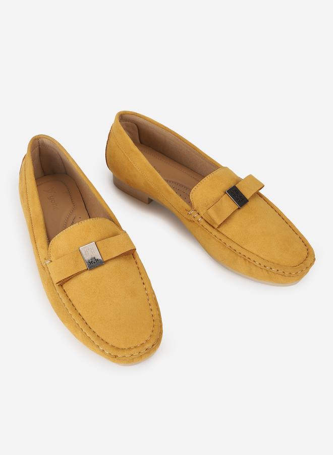 YOHO Yellow Bliss Slip On Semi Casual Loafers - Image 4