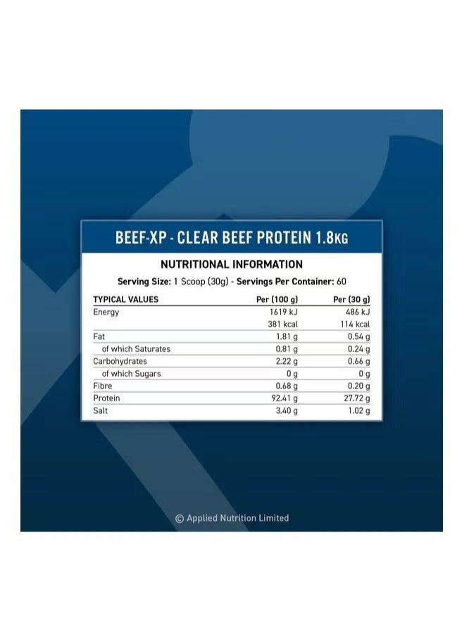 Applied Nutrition - Clear Hydrolysed Beef-Xp Protein, Millions Cola, 60 Servings  - 1.8 KG - Image 1