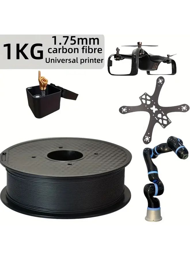 1.75mm PA Carbon Fiber Filament 2.2LB for Auto Parts Drone Parts - Image 1