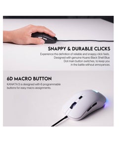 FANTECH Fantech VX9S  RGB Wired Gaming Mouse, 60 IPS Speed / 20G Acceleration, Adjustable 400 - 7200 DPI  DPI Optical Sensor,10 million Clicks, RGB Lighting Effects, 6 Programmable Buttons Gaming Mice  - Image 4