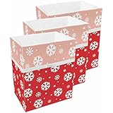 Clean Cubes 13 Gallon Disposable Sanitary Trash Cans & Recycling Bins, 3 Pack (Snowflake) - Image 1