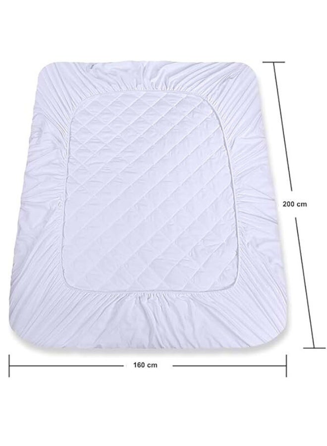 Chase Up Waterproof Bedding Quilted Fitted Mattress Pad, King Size (180x200+35 cm), Elastic Fitted Mattress Topper Protector and Cover Stretches up to 35cm Deep, Machine Washable - Image 4