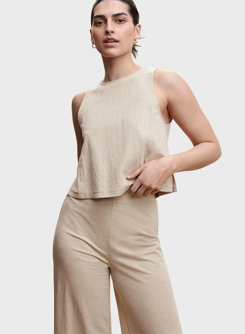 MANGO High Waist Pants