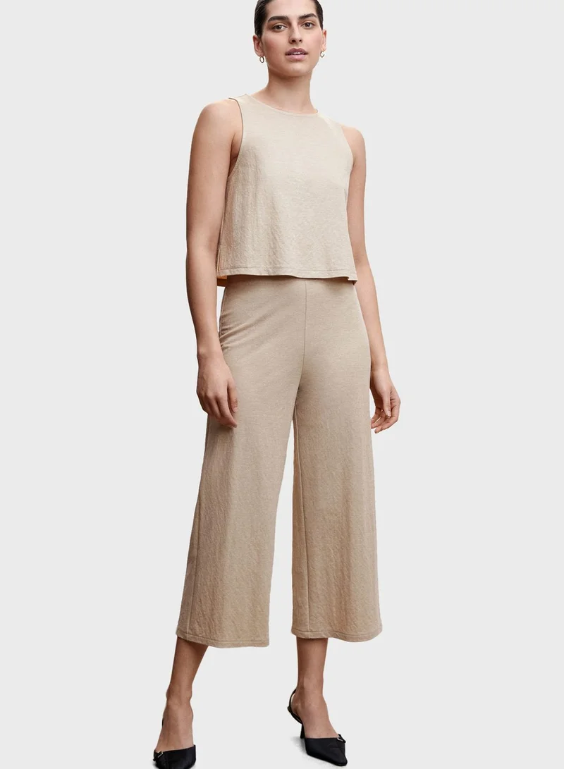 MANGO High Waist Pants