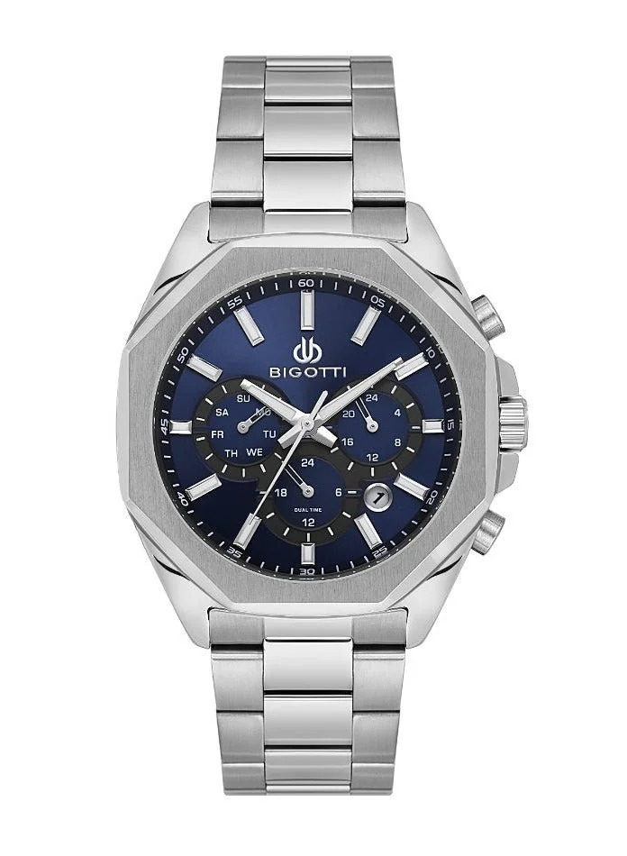 BIGOTTI Bigotti - Raffinato Men Watch | Stainless SteelBrass Case | Analog | Round Dial | Mineral Glass | Japanese Quartz | Water Resistant 50 Meters