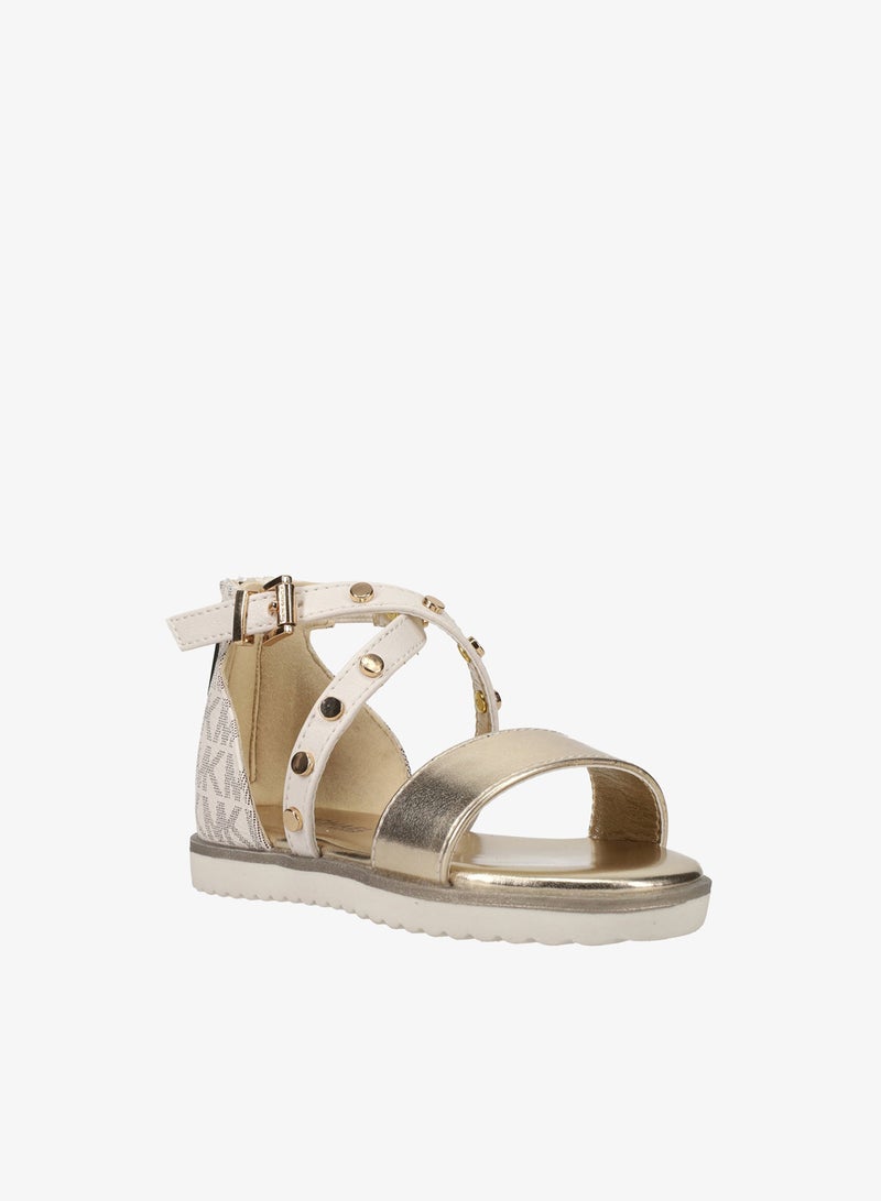 Michael Kors Youth Brandy Astrid Belted Ankle Strap Sandals - Image 2