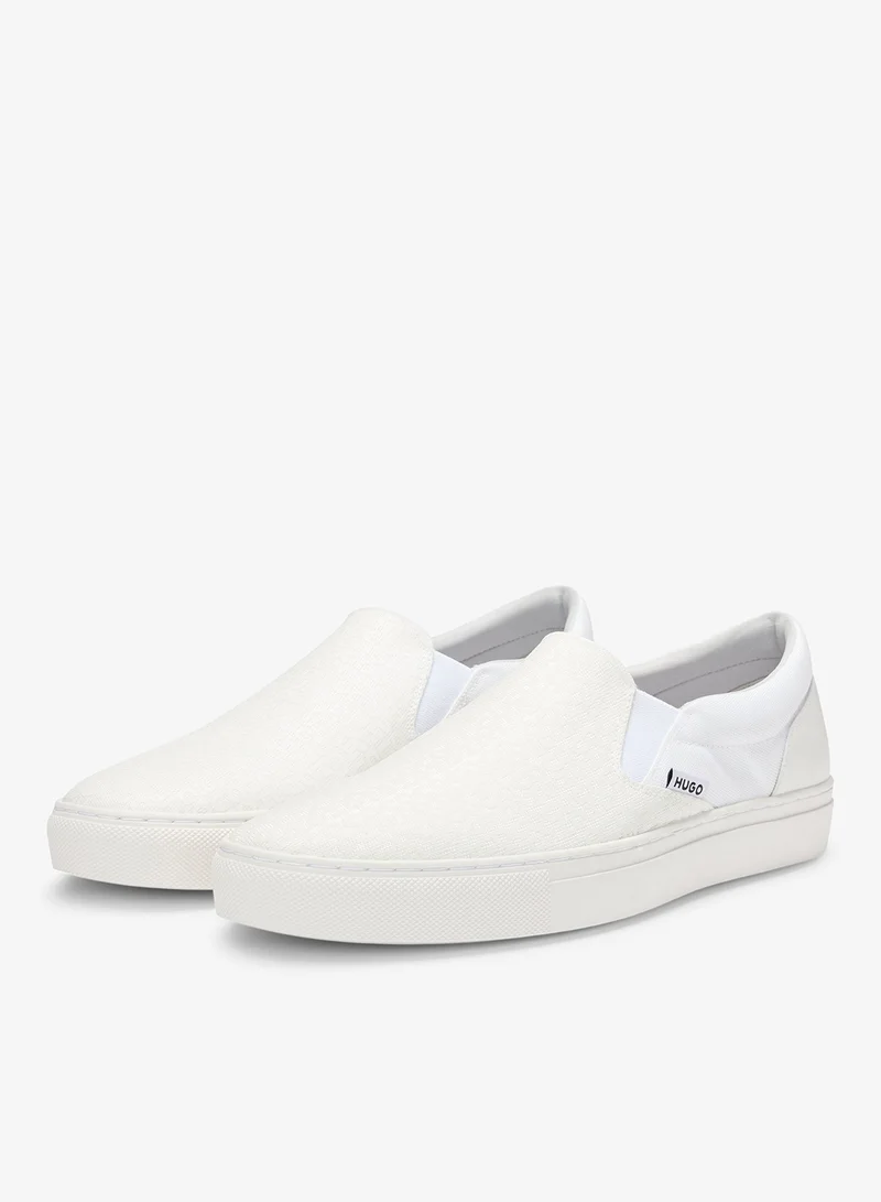 HUGO Slip-on shoes with logo vamp