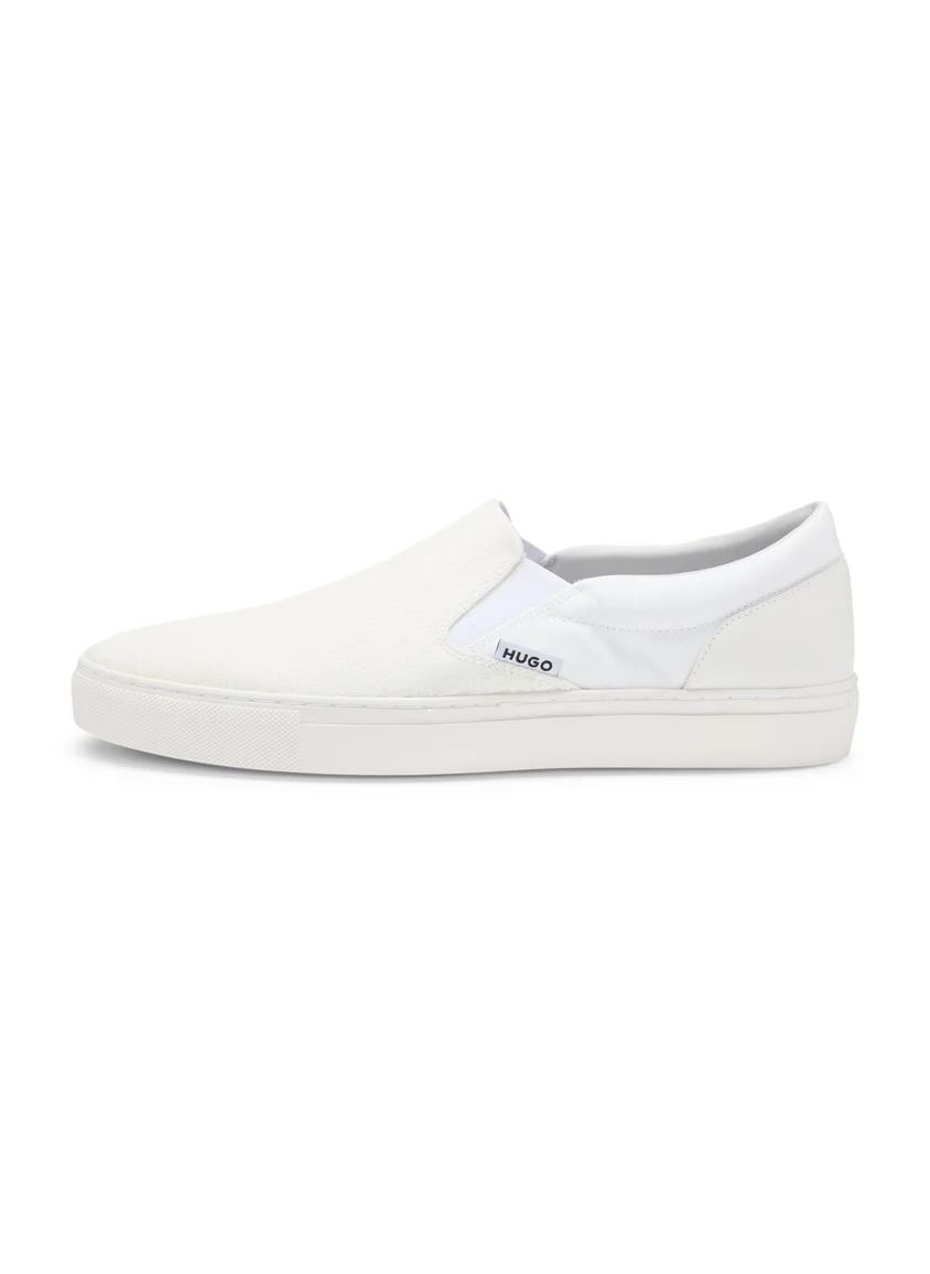 HUGO Slip-on shoes with logo vamp