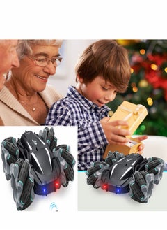 KASTWAVE Stunt car Remote Control Car, Car Toy Double Sided Stunt Car 360° Rotation and Driftn All Terrain Remote Car with Headlights Cars Toys Gifts  - Image 5