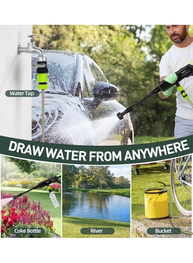DUNISO Battery Powered Portable Cordless Pressure Washer, Handheld Car Mounted Pressure Washer, 180° Rotation, With 6-In-1 Nozzle, Suitable For Patio, Car, Floor, Fence, Deck, Garden, Indoor - Image 5
