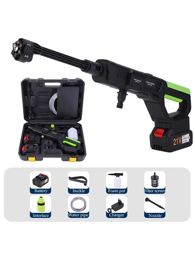 DUNISO Battery Powered Portable Cordless Pressure Washer, Handheld Car Mounted Pressure Washer, 180° Rotation, With 6-In-1 Nozzle, Suitable For Patio, Car, Floor, Fence, Deck, Garden, Indoor - Image 1