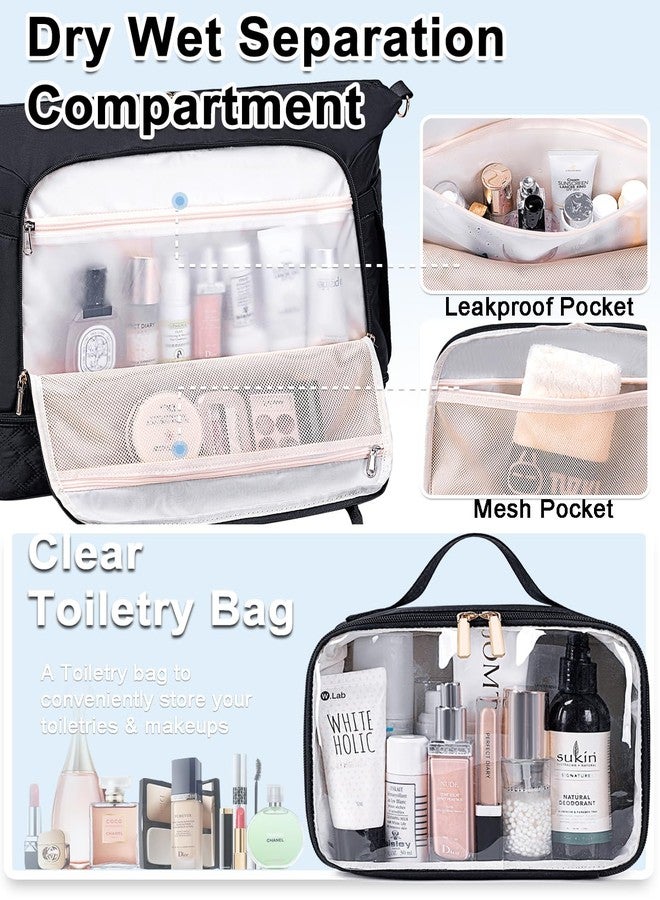 Weitars Duffle Gym & Travel Bag - Weekender & Overnight Bag with Shoes Compartment & Wet Pocket, Carry-On Bag for Airplane Trips & Hospital Visits - Image 3