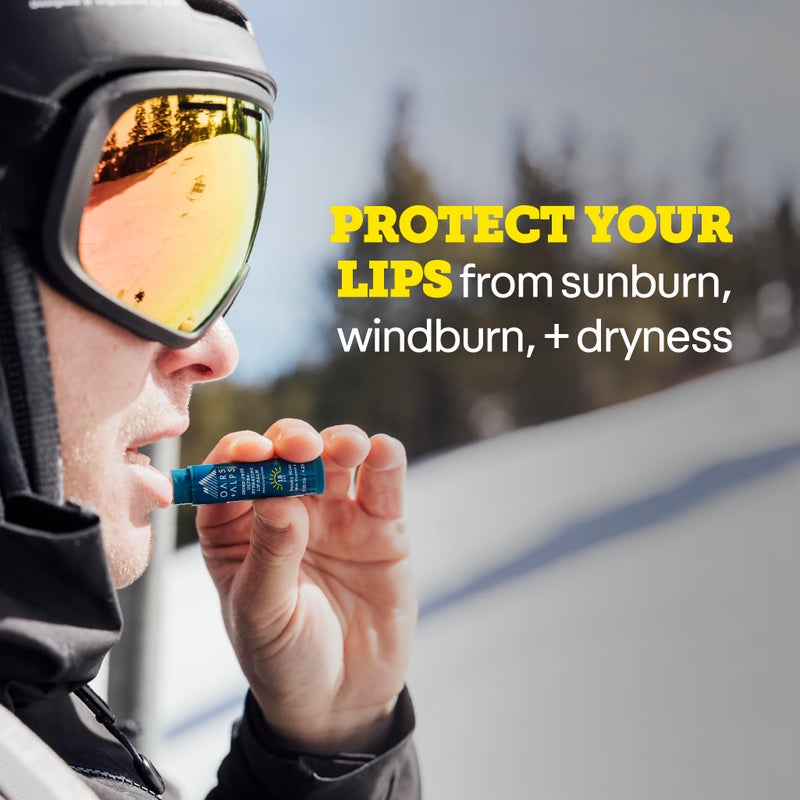 Oars + Alps Lip Suncreen, SPF 18 Lip Balm, Shine Free Sunscreen for Lips, Infused with Vitamin E, Peppermint & Spearmint, Water & Sweat Resistant, Moisturizing, Hydrating, Sunny Mint Scent, 3pk - Image 2