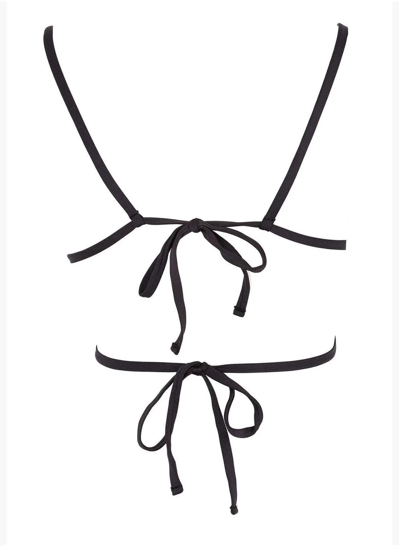 ديفاكتو Regular Fit Strappy Bikini Top