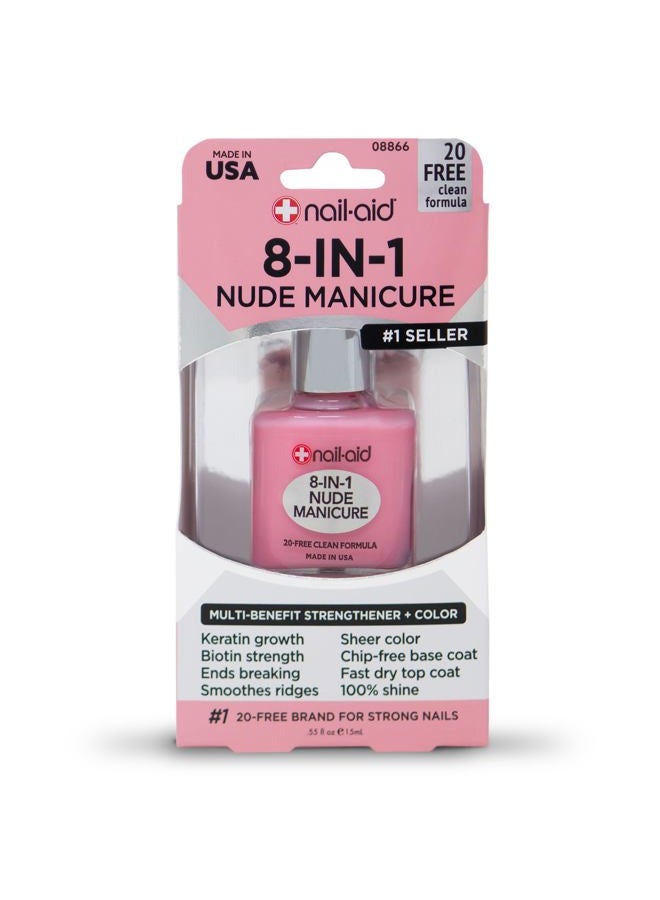 NAIL-AID 8-in-1 Nude Manicure, French Sheer, 0.55 Fluid Ounce - Image 2