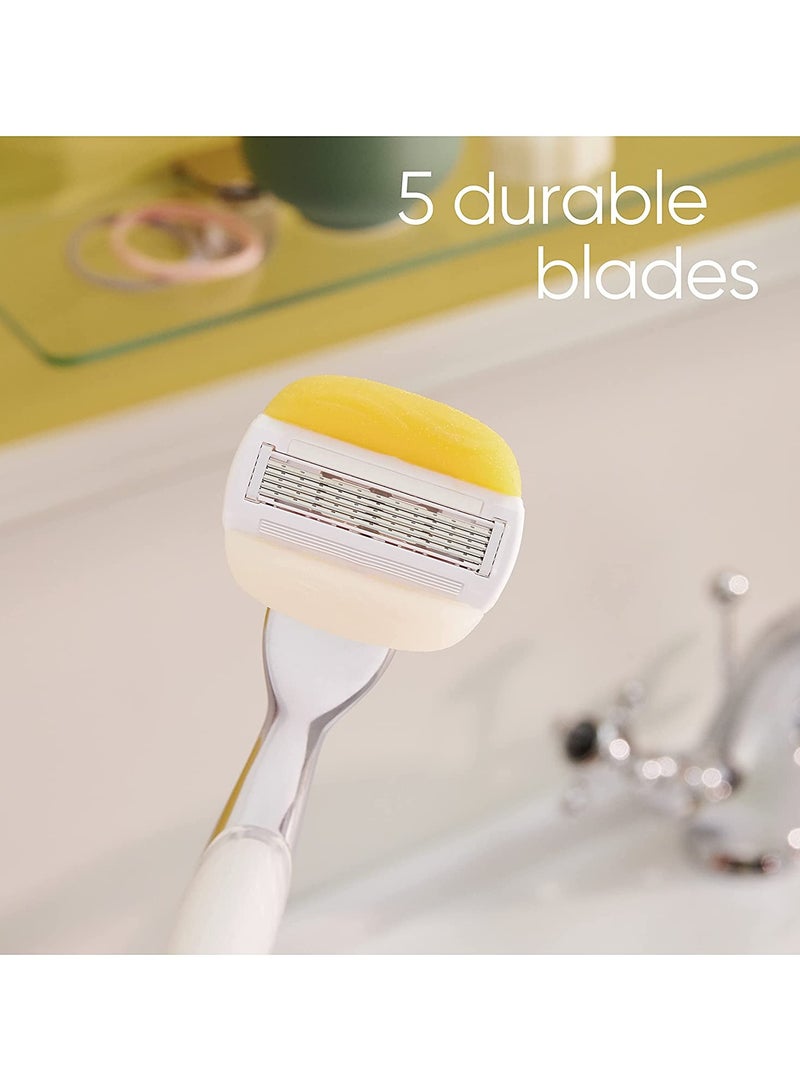 Venus Comfortglide Coconut Scent Plus Olay Women Razor Handle Plus 2 Blade Refills - Image 2