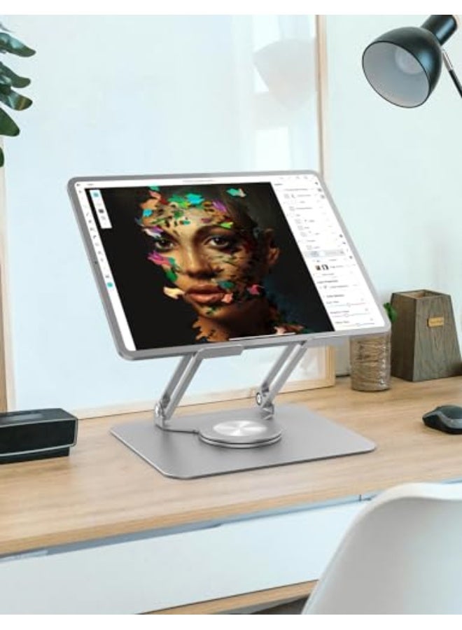 PHOCAR Laptop Stand 360° Rotating, Aluminum Laptop Stand for Desk, Adjustable  Foldable Laptop Holder Compatible with MacBook Air/Pro, DELL, Surface, HP, Acer, ASUS, Lenovo, Victus, up to 16'' - Image 2