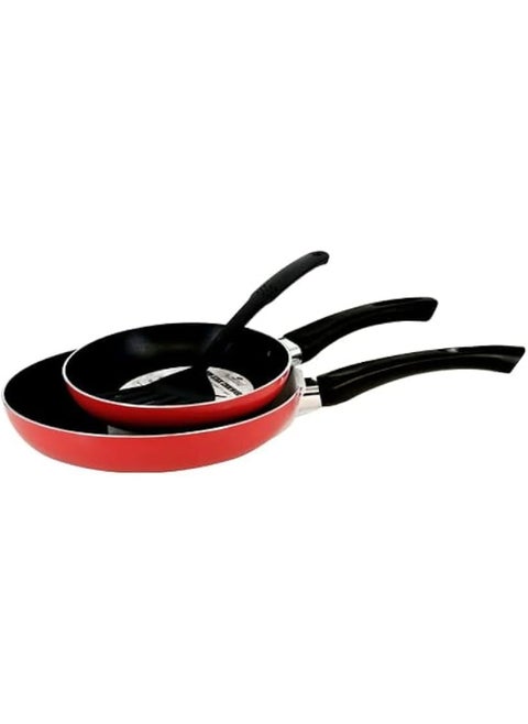 3pcs Non-Stick Cookware Set Non stick coating Soft grip handles
