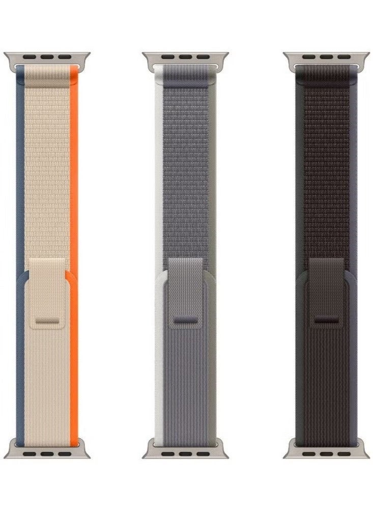 (Pack of 3) Trail Loop  Band Strap for  Ultra 1/2 49mm 46mm 45mm 44mm 42mm Breathable Nylon Compatible with  Series 10 9 8 7 6 5 4 3 2 1 SE - Image 2