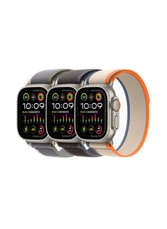 (Pack of 3) Trail Loop Watch Band Strap for Apple Watch Ultra 1/2 49mm 46mm 45mm 44mm 42mm Breathable Nylon Compatible with iWatch Series 10 9 8 7 6 5 4 3 2 1 SE