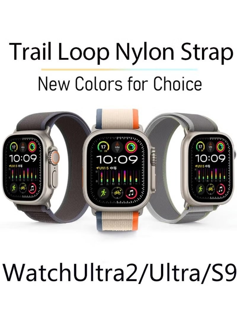 Generic - (Pack of 3) Trail Loop Watch Band Strap for Apple Watch Ultra 1/2 49mm 46mm 45mm 44mm 42mm Breathable Nylon Compatible with iWatch Series 10 9 8 7 6 5 4 3 2 1 SE - Image 1
