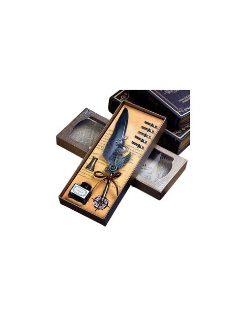 Writing Art Set Pen and ink Quill and Notebook