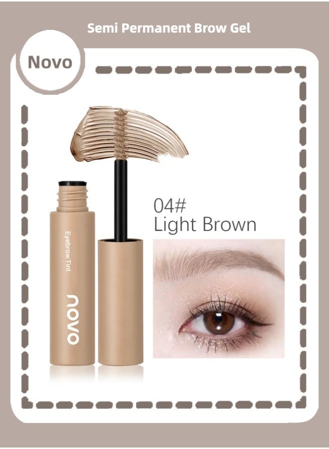 نوفو صبغة حاجب العين، نصف حاجب دائم، صبغة حاجب العين، طلاء حاجب الماء مقاومة لطخة طويلة الأمد أوشام حاجب العين، الصبغة الحاجب الفوري، موت الشعر للصالون المنزلي 4.8 غ - Image 1