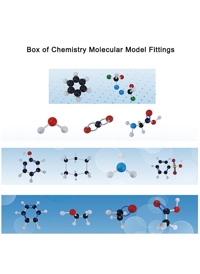 Generic - Chemistry Molecular Model Kit Organic and Inorganic Modeling Set Science Teaching Learning Aids for Teacher Students - Image 1